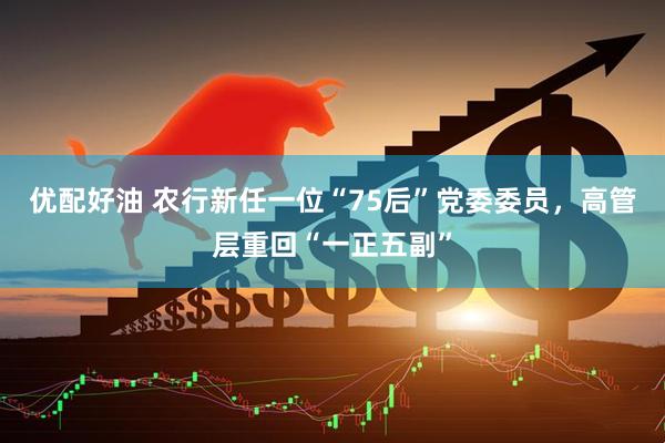 优配好油 农行新任一位“75后”党委委员，高管层重回“一正五副”