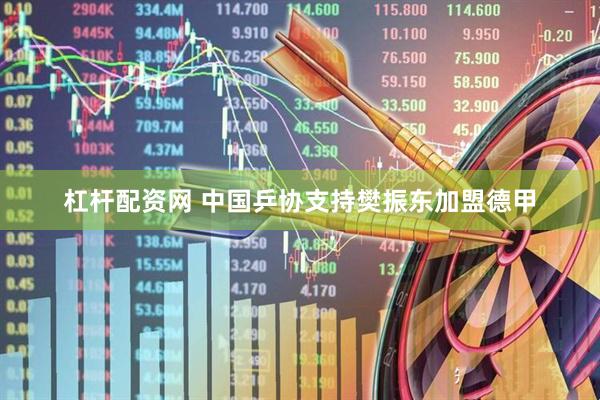 杠杆配资网 中国乒协支持樊振东加盟德甲
