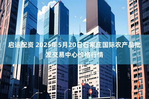 启运配资 2025年5月20日石家庄国际农产品批发交易中心价格行情